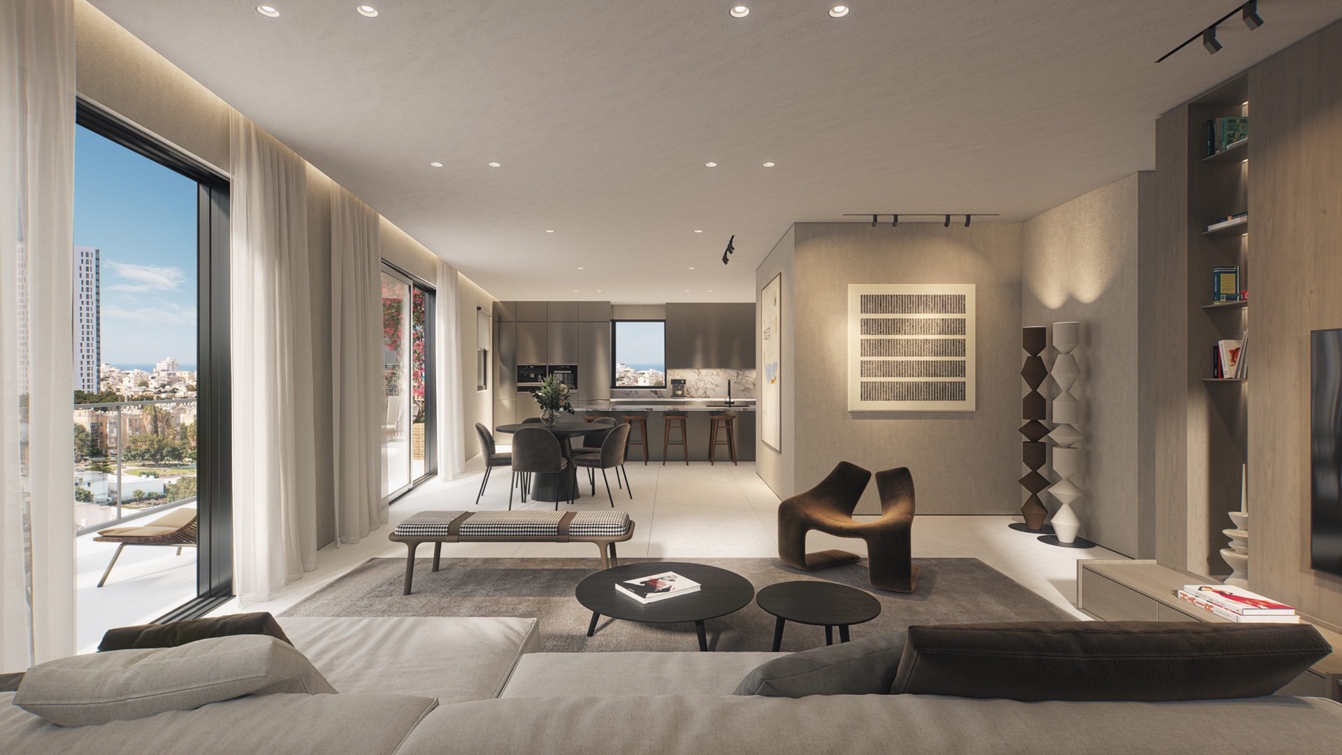 Kitchen and dining area — Visualization