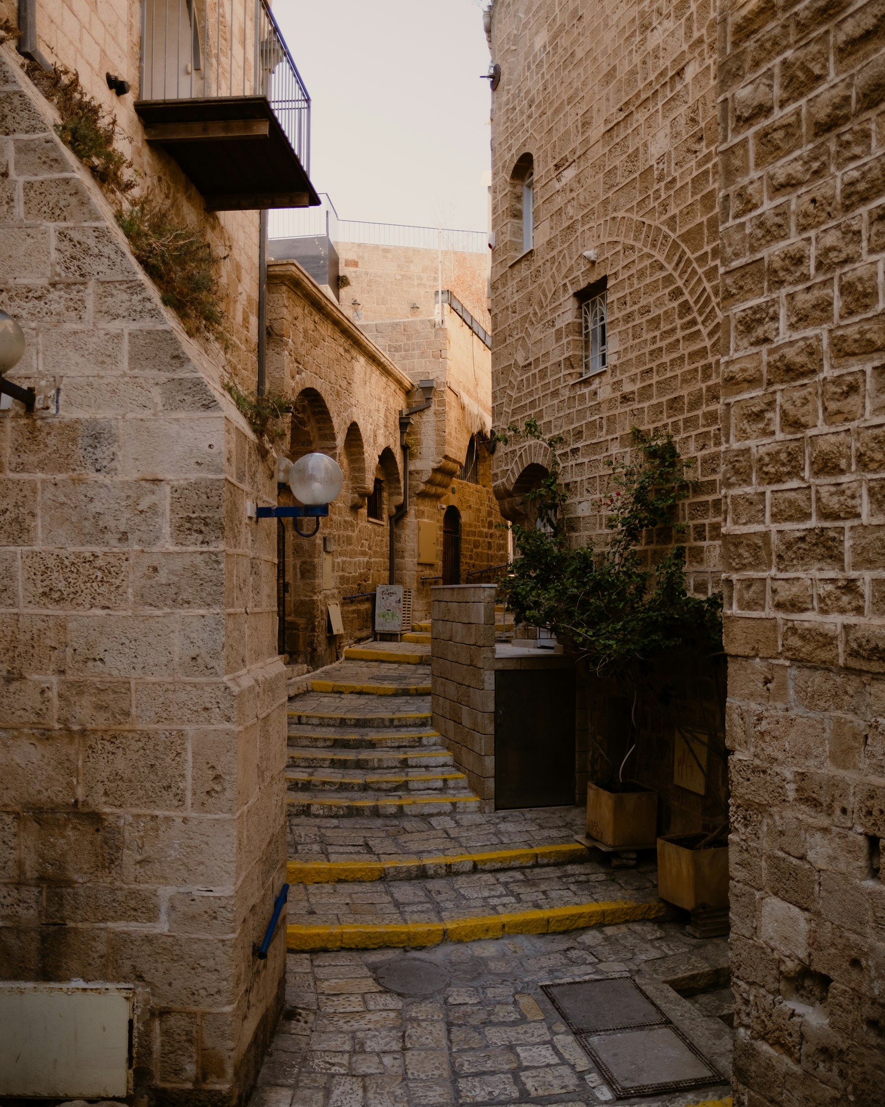 A stepped stone alley in Old Jaffa